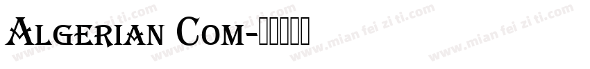 Algerian Com字体转换
